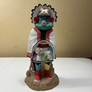 TE-LAVAI Morning Kachina Piggy Bank 1984 Arizona Bank Lowell Talashoma